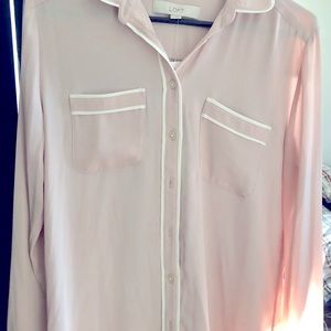 Brand new pajama top style blouse from Loft